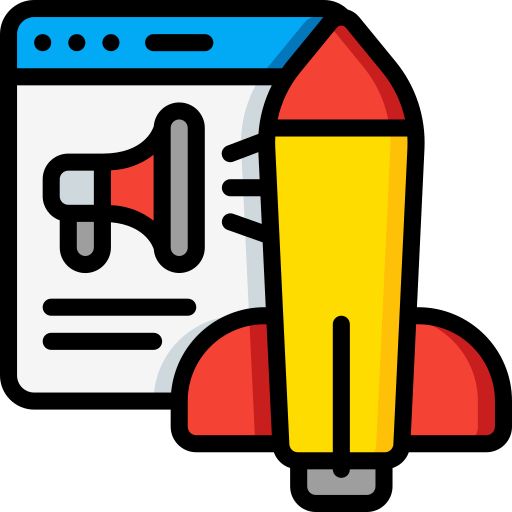 Rocket Basic Miscellany Lineal Color icon