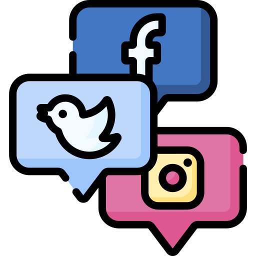 portale społecznościowe Special Lineal color ikona