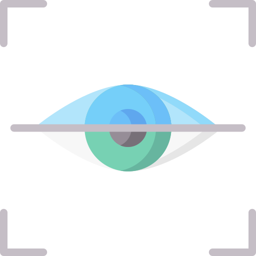 Eye scan Special Flat icon