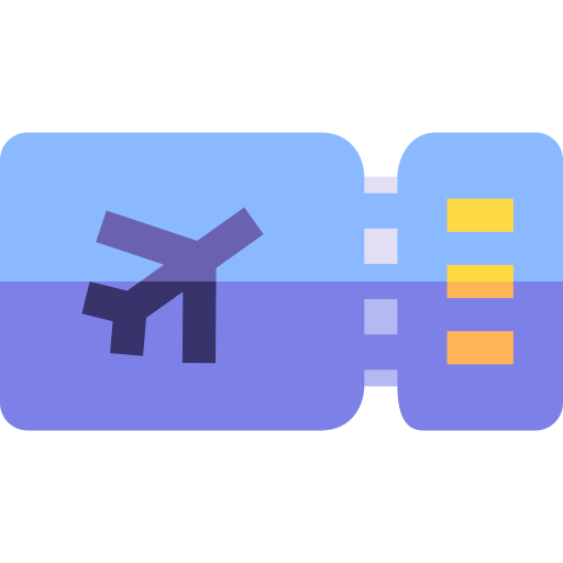 tarjeta de embarque Basic Straight Flat icono