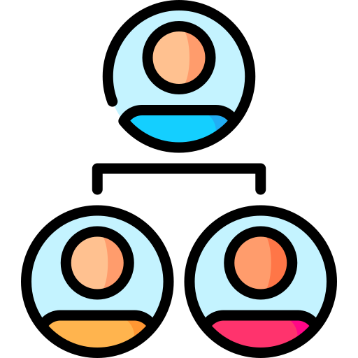 계층 구조 Special Lineal color icon