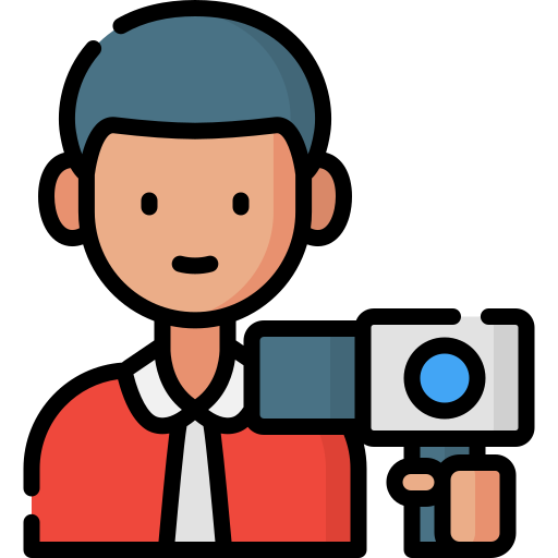 cameraman Special Lineal color icona