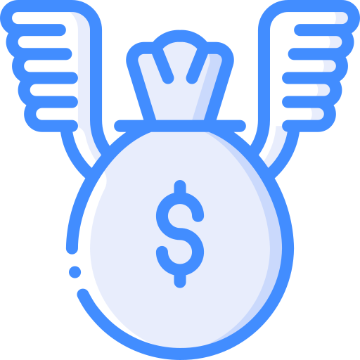sac d'argent Basic Miscellany Blue Icône