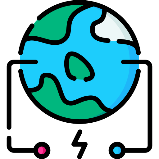 지구 행성 Special Lineal color icon