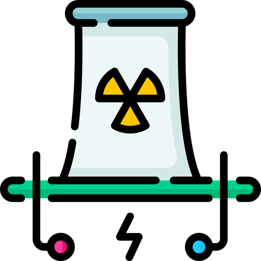 원자력 에너지 Special Lineal color icon
