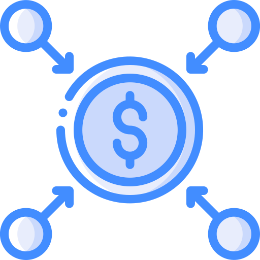 dollar Basic Miscellany Blue icon