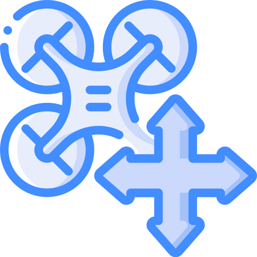 Directional arrows Basic Miscellany Blue icon