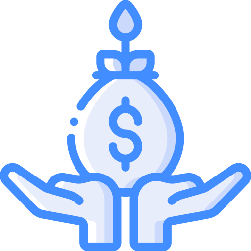 돈 가방 Basic Miscellany Blue icon
