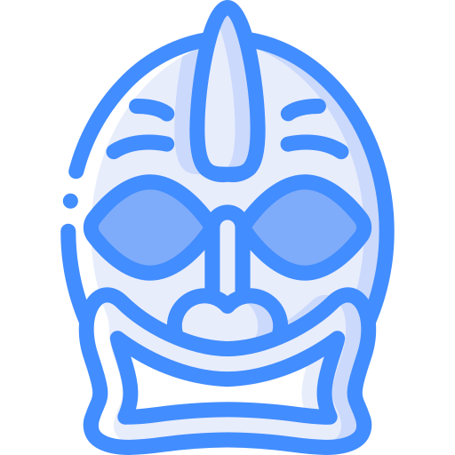 masque tiki Basic Miscellany Blue Icône