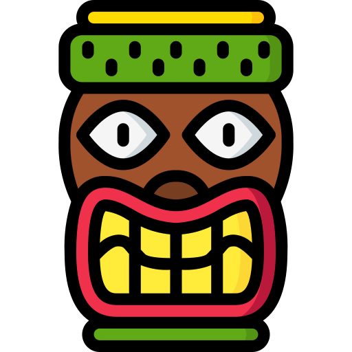 tiki-maske Basic Miscellany Lineal Color icon