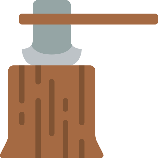 Woodcutter Basic Miscellany Flat icon