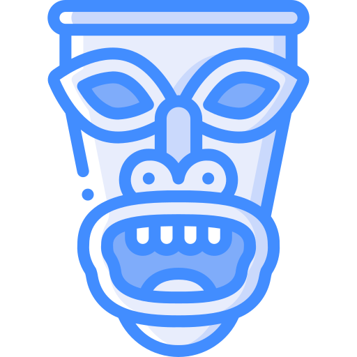 maschera tiki Basic Miscellany Blue icona