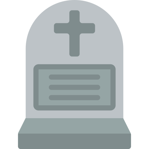 cementerio Basic Miscellany Flat icono