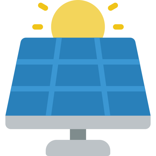 zonnepaneel Basic Miscellany Flat icoon