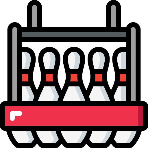 Bowling pins Basic Miscellany Lineal Color icon