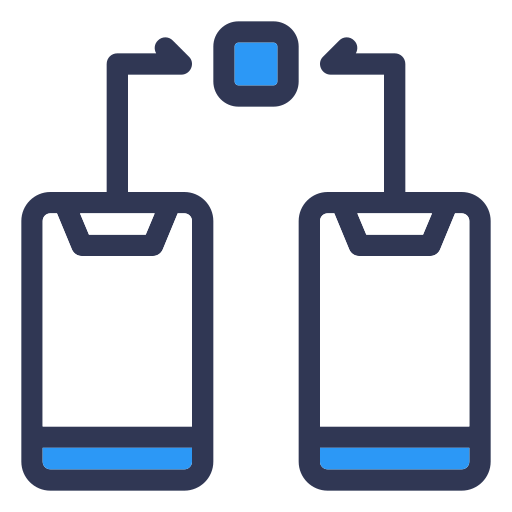 datenaustausch Generic Blue icon