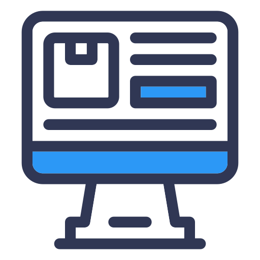 Online order Generic Blue icon