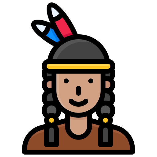 nativo americano Generic Outline Color icono