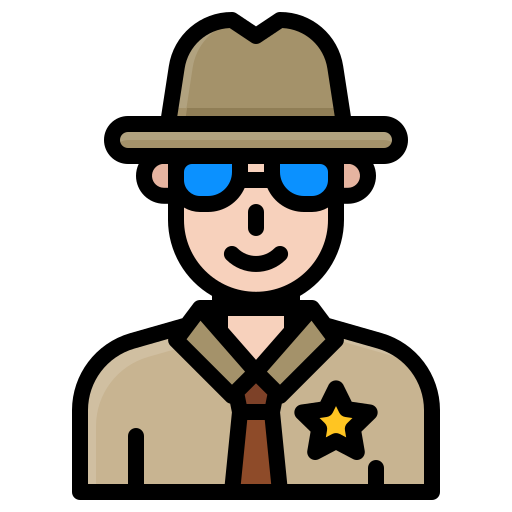 Sheriff Generic Outline Color icon