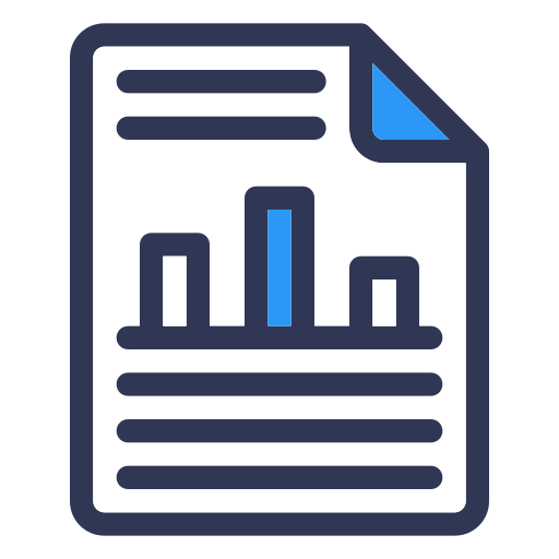 Business chart Generic Blue icon