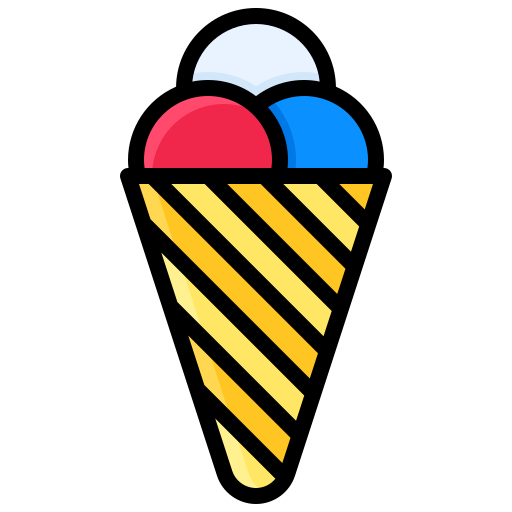 cono gelato Generic Outline Color icona