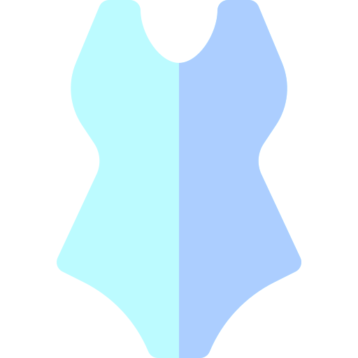 traje de baño Basic Rounded Flat icono