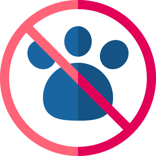 No pets Basic Rounded Flat icon