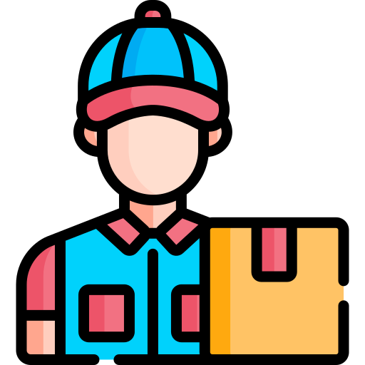 Delivery man Special Lineal color icon