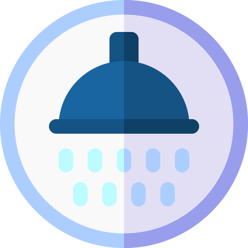Shower before Basic Rounded Flat icon