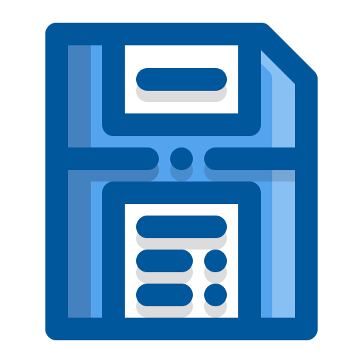 diskette Generic Blue icon