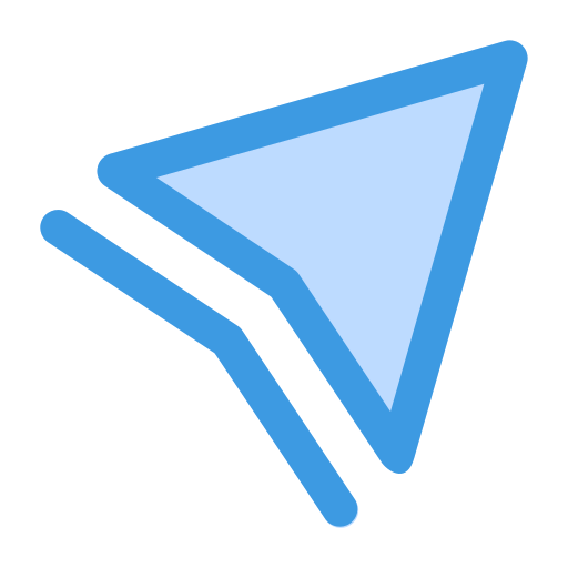 上向き矢印 Generic Blue icon