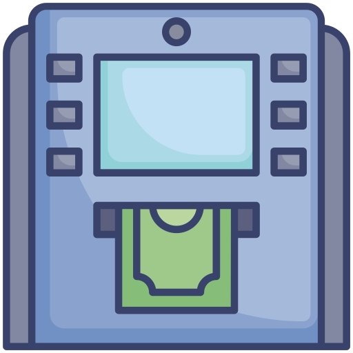 geldautomat Roundicons Premium Lineal Color icon