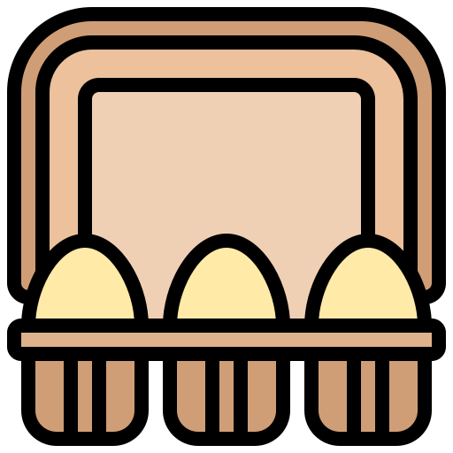 carton de huevos Meticulous Lineal Color icono