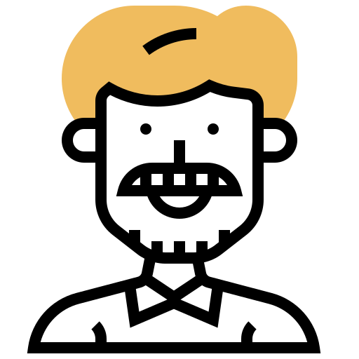Mustache Meticulous Yellow shadow icon