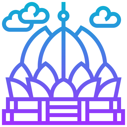 Świątynia lotosu Meticulous Gradient ikona