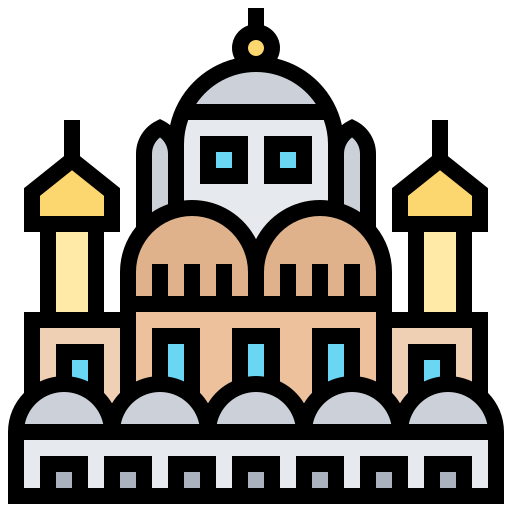 meczet muhammada alego Meticulous Lineal Color ikona