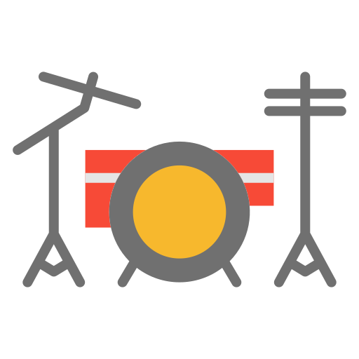 Drum set Good Ware Flat icon