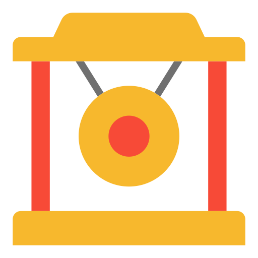Gong Good Ware Flat icon
