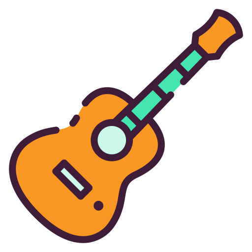 gitaar Good Ware Lineal Color icoon
