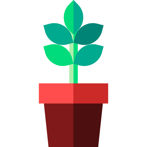 roślina kawy Basic Straight Flat ikona