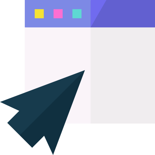 web Basic Straight Flat icona