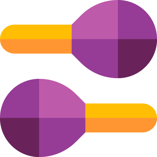 maracas Basic Rounded Flat Icône