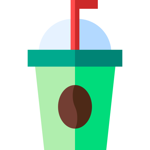 アイスコーヒー Basic Straight Flat icon