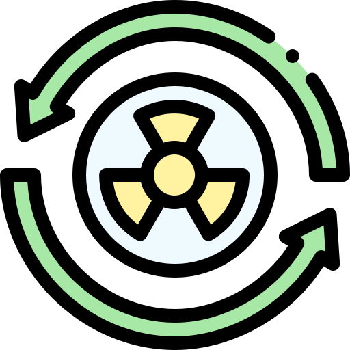 Nuclear power Detailed Rounded Lineal color icon