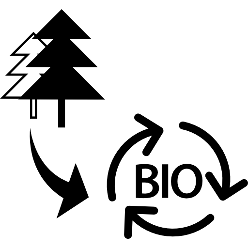 déchets forestiers en biomasse  Icône