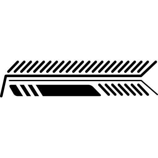 las líneas del circuito impreso electrónico se detallan como una pluma  icono