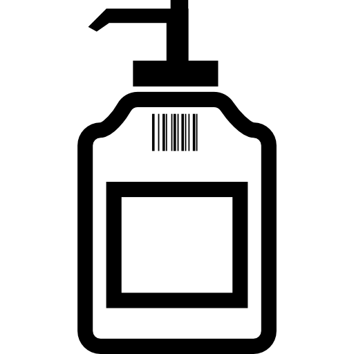 handwasmachine met vloeibare zeep  icoon