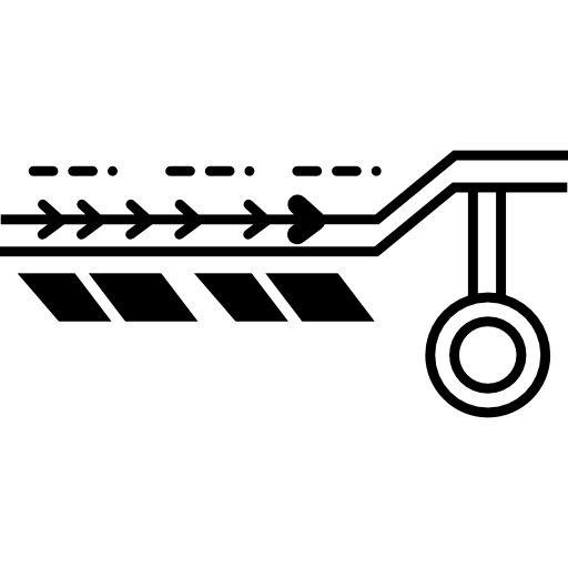 impresión de circuito electrónico  icono
