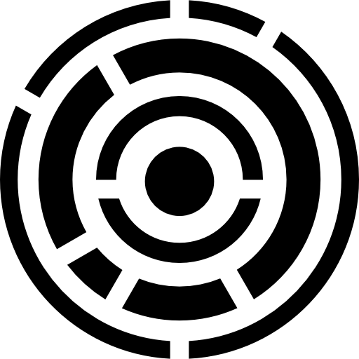 Электронная схема круговых линий  иконка