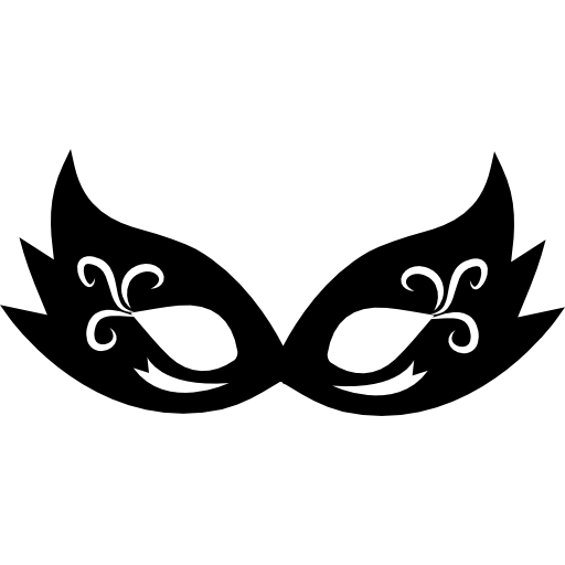 Feminine carnival mask  icon